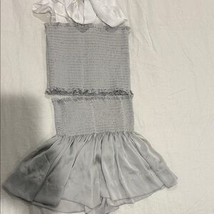 Elegant Gray Women's Skirt Set